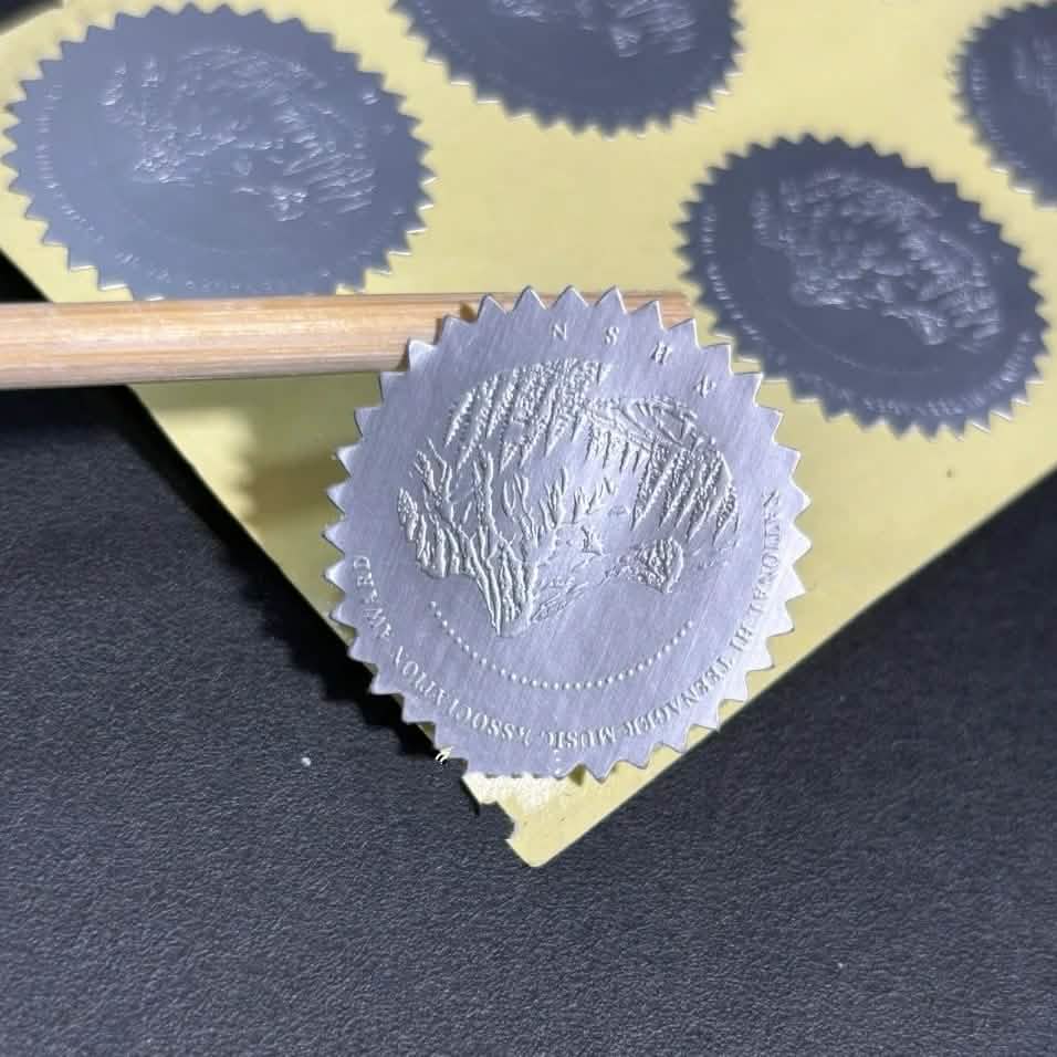 Silver Metallic Stickers