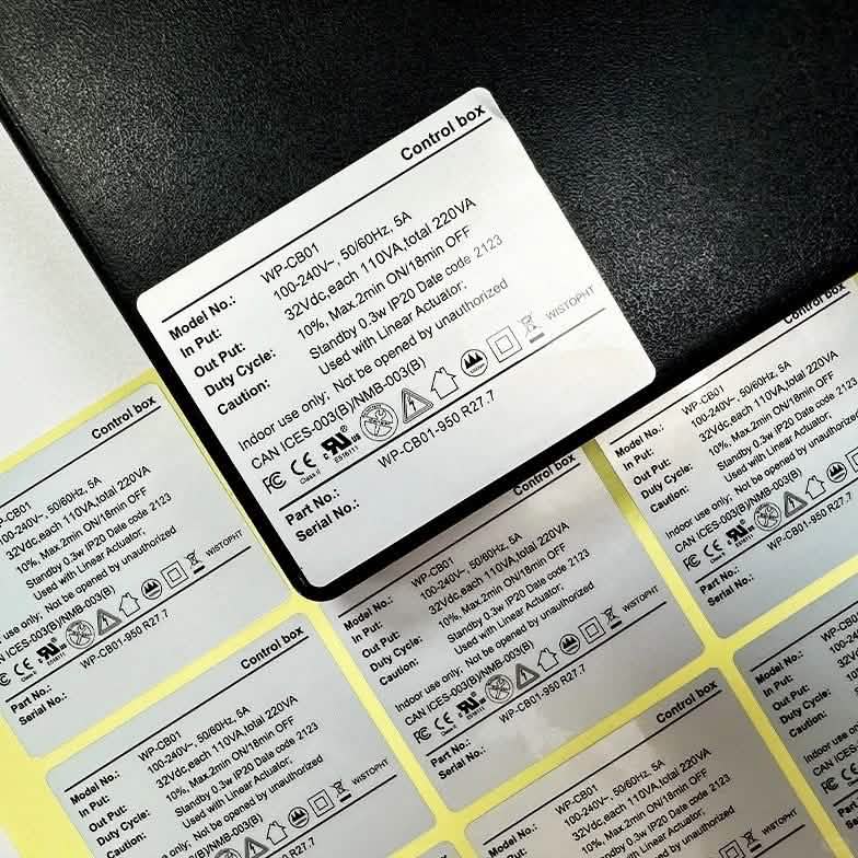 Silver Metallic Stickers