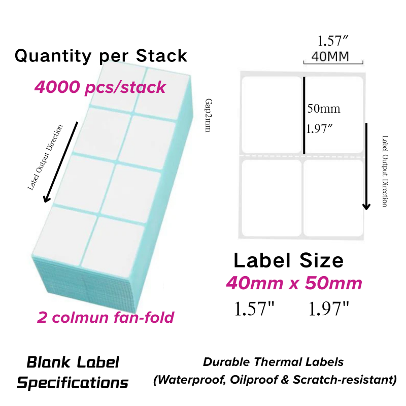 High-Efficiency Folded Thermal Label Stack 40_50_4000_2col
