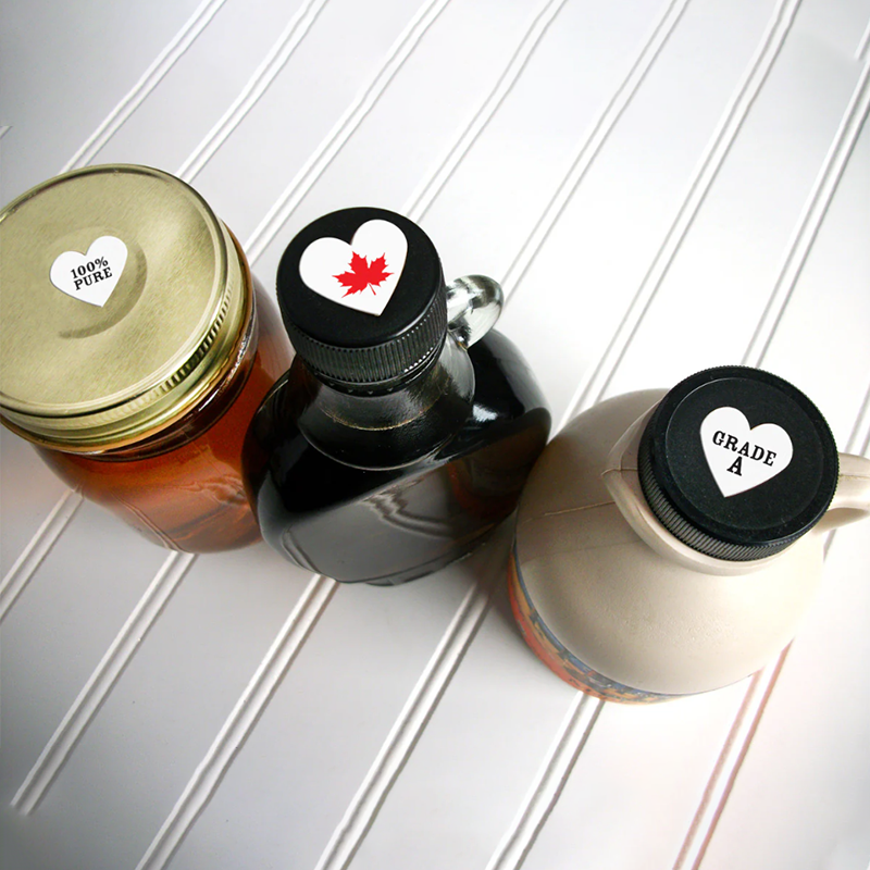 Tamper-evident bottle cap label for professional packaging
