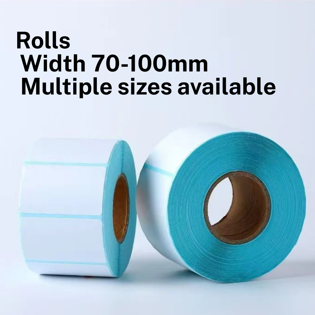 Dtop Thermal Label Paper Rolls – (70–100mm) Multiple Sizes Available, Waterproof & Durable, Compatible with Most Desktop Printers