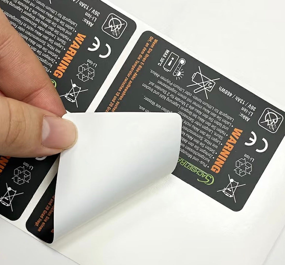 High-quality adhesive labels for electronic equipment
