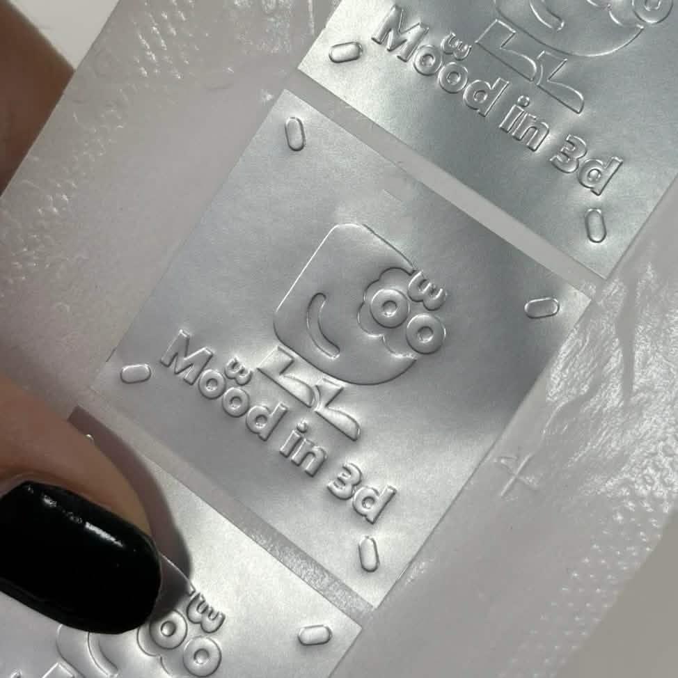 Silver Metallic Stickers | Custom Shiny Stickers for Laptops & Water Bottles