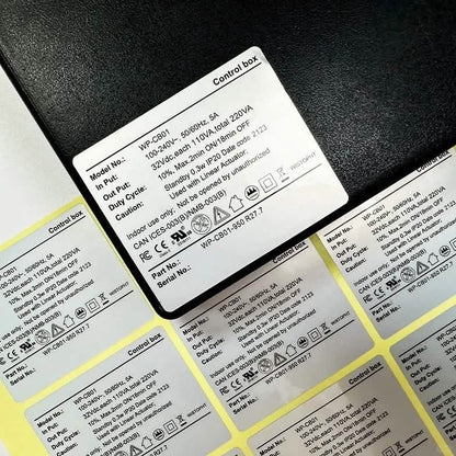 Silver Metallic Stickers