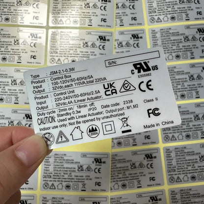 Silver Metallic Stickers