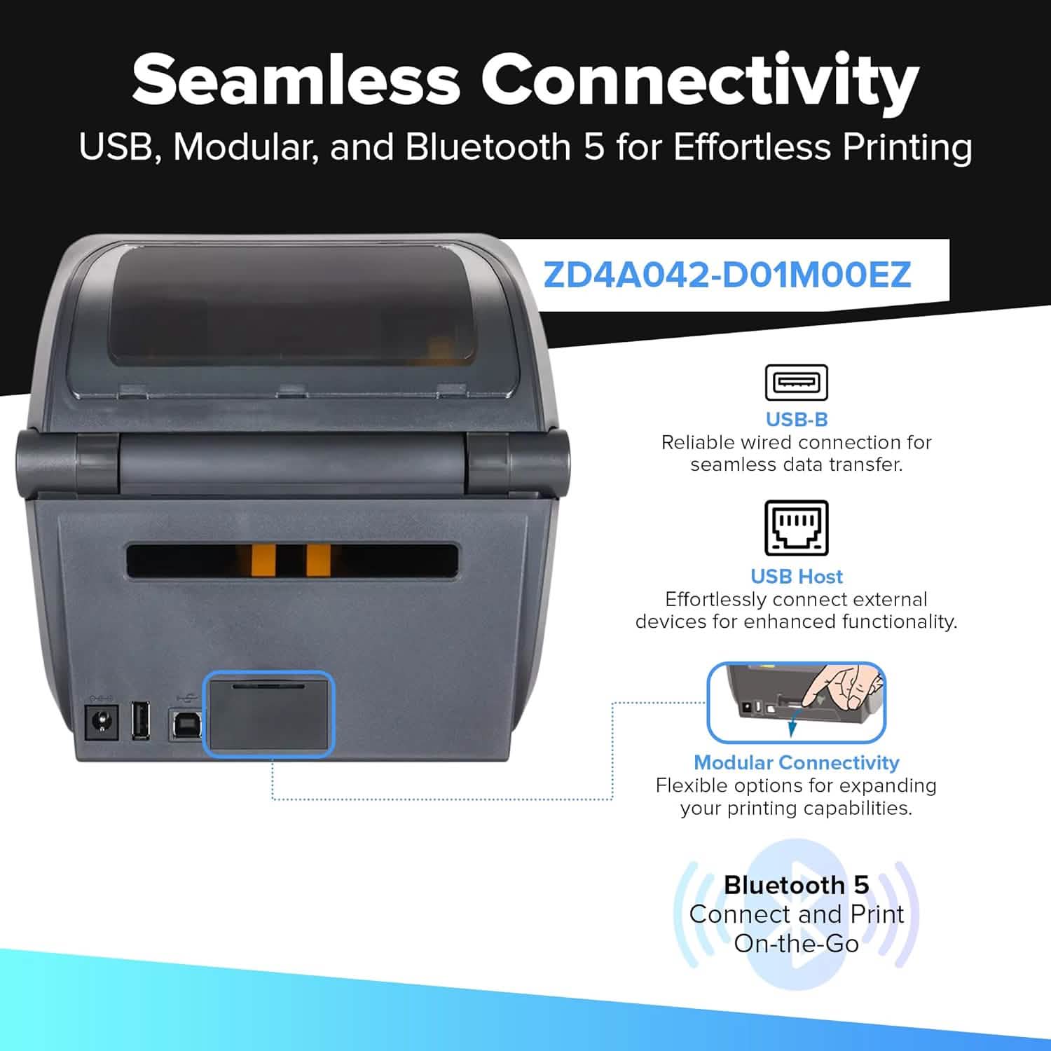 Zebra ZD421 USB 4-inch Label Printer