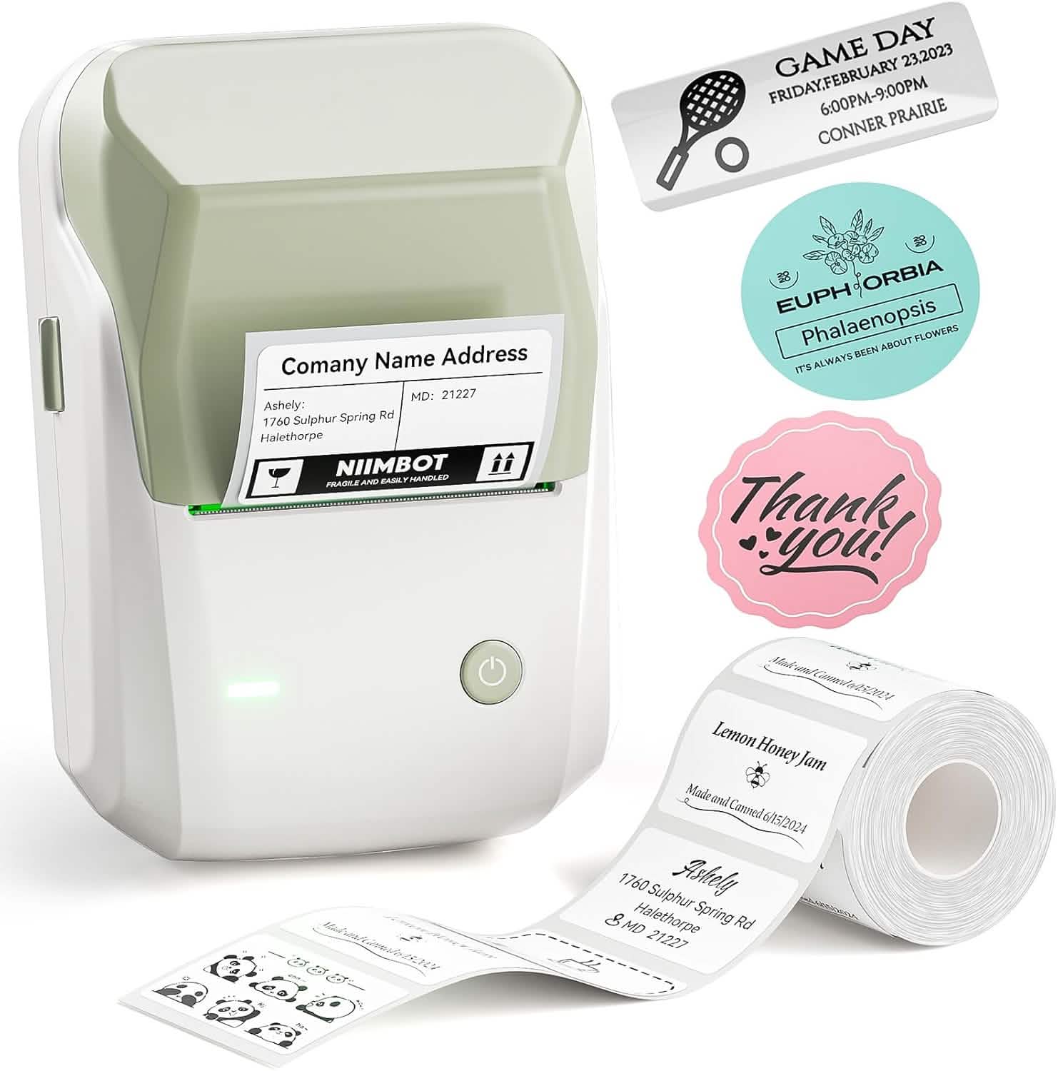 NIIMBOT B1 Label Maker with office supplies