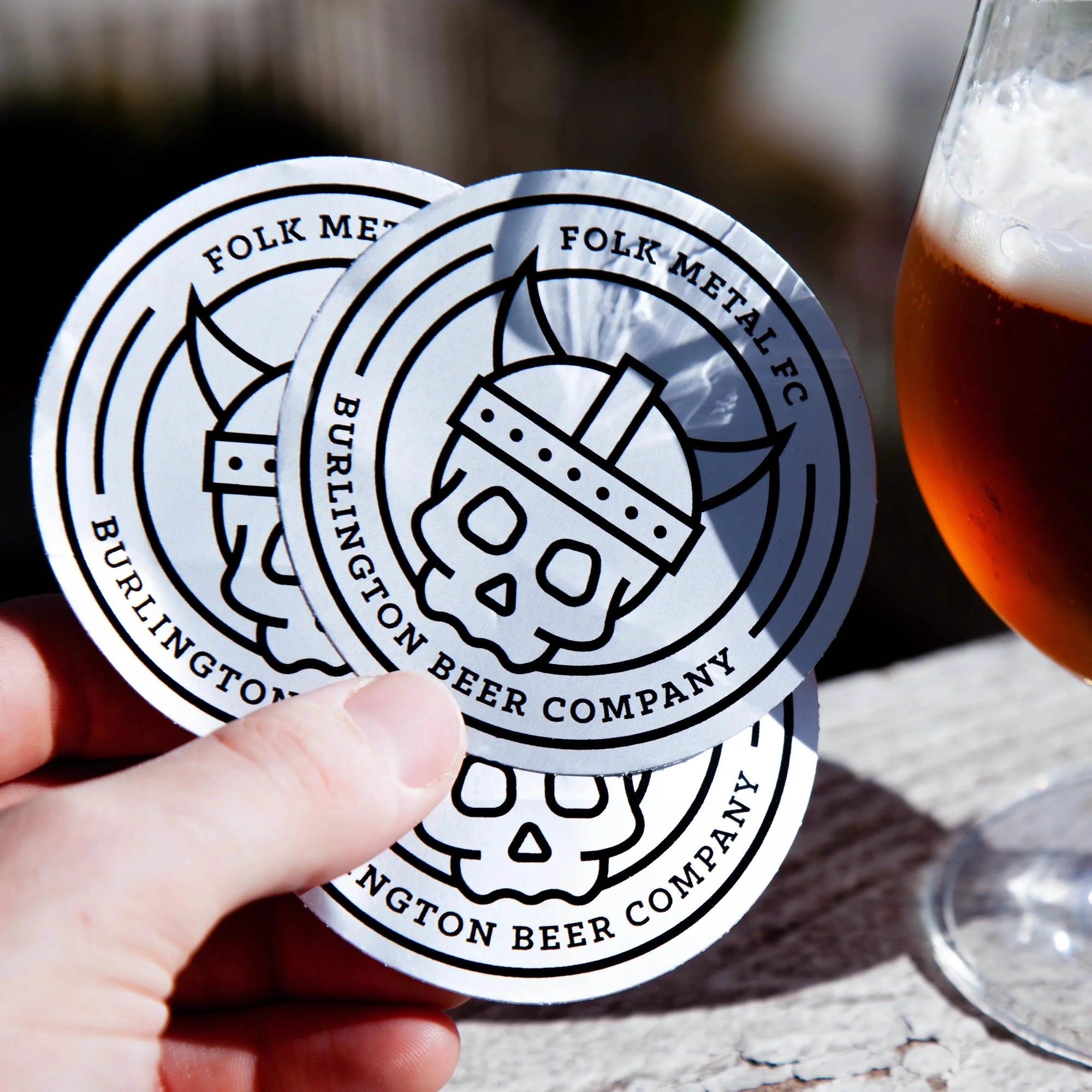 Silver Metallic Stickers | Custom Shiny Stickers for Laptops & Water Bottles