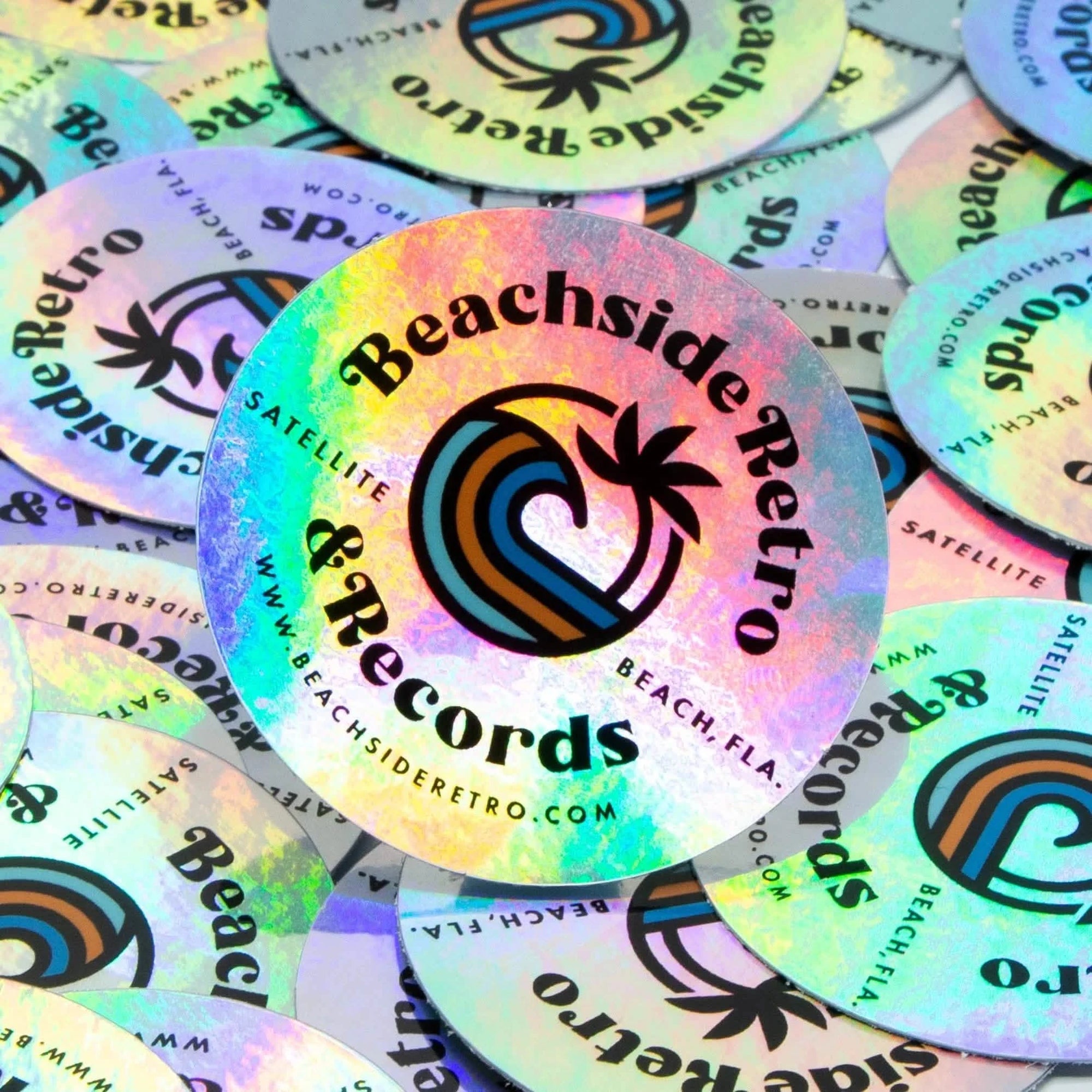 Iridescent Holographic Sticker | Custom Rainbow Stickers for Laptops, Water Bottles & Phones