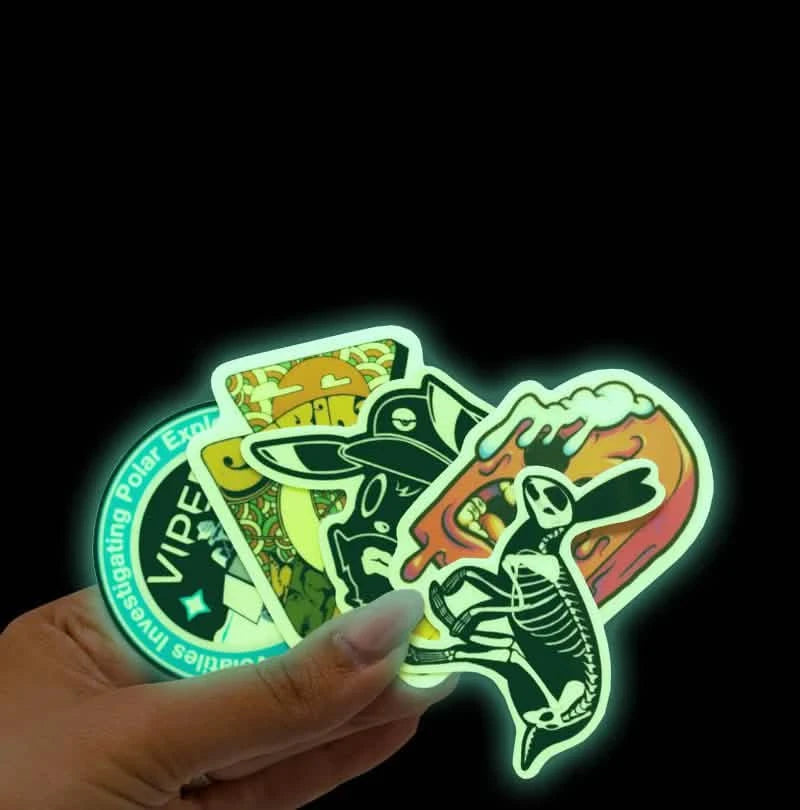 Glow-in-the-Dark Stickers | Personalized Stickers, Waterproof & Durable