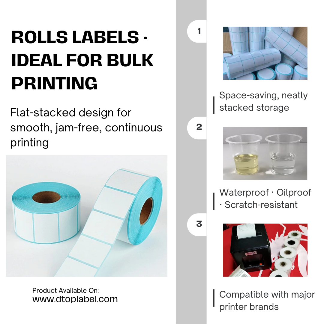 Durable Dtop thermal label paper for desktop printers