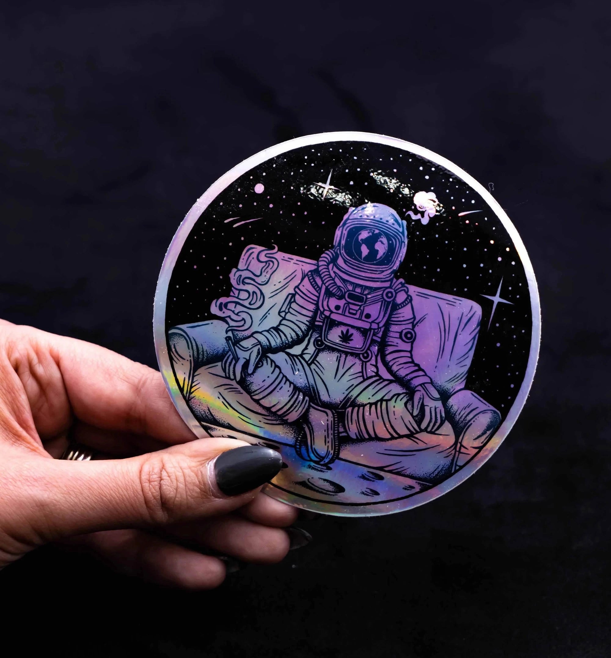 Iridescent Holographic Sticker | Custom Rainbow Stickers for Laptops, Water Bottles & Phones
