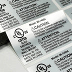 Silver Metallic Stickers | Custom Shiny Stickers for Laptops & Water Bottles