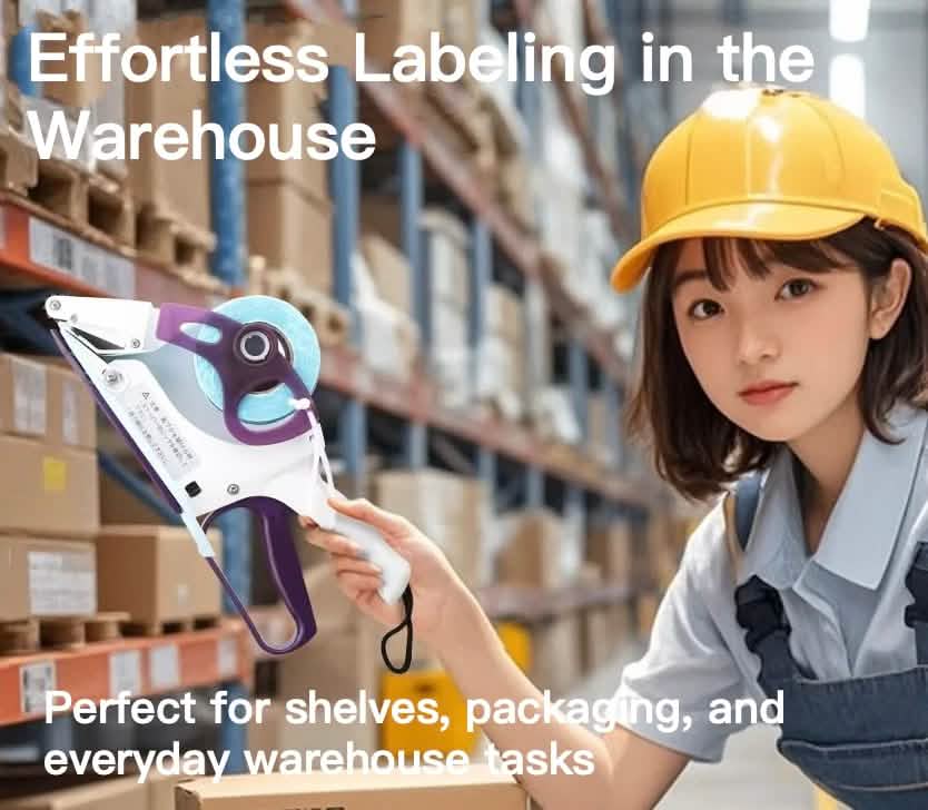 Handheld Portable Labeler on logistics packages