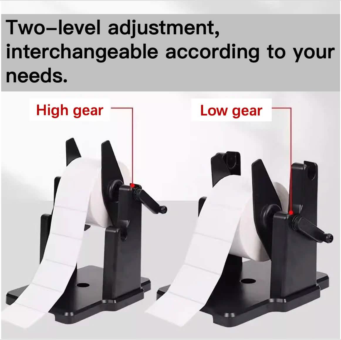 Handheld Label Rewinder for Barcode Labels