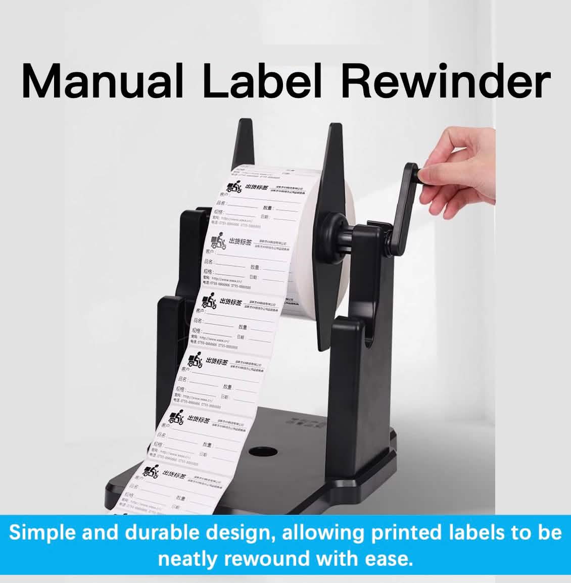 Manual Label Rewinder for Smooth Label Handling