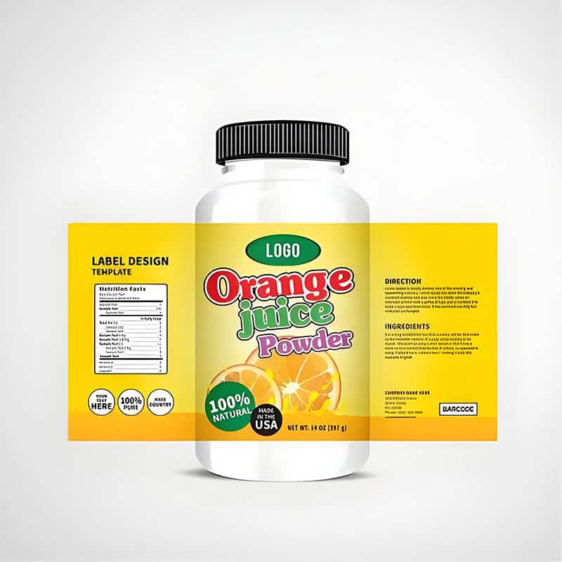 Waterproof bottle label for beverages and health products