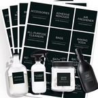 Durable clean label for sanitizers, alcohol spray, and detergents