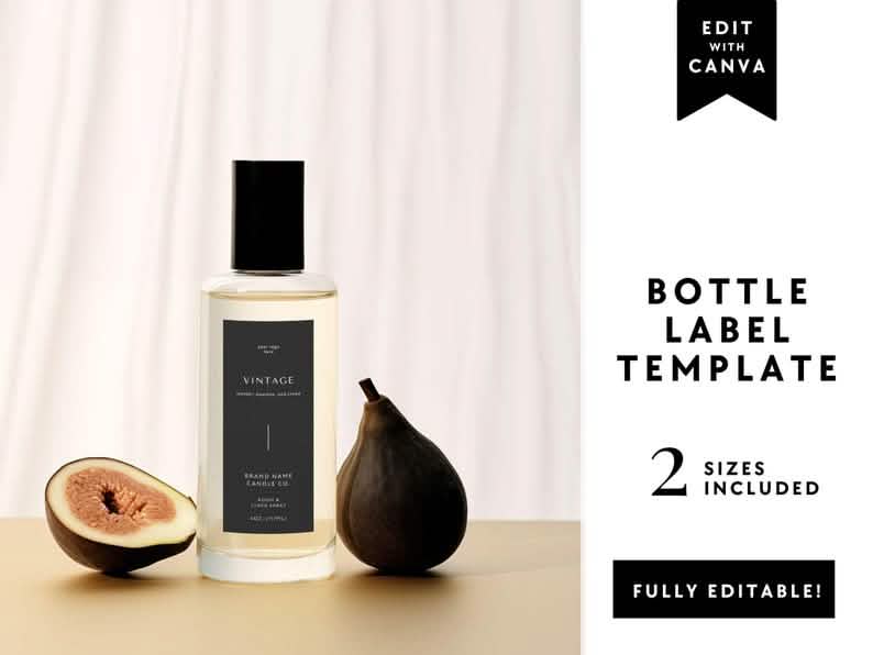 Personalized custom bottle sticker for professional packaging